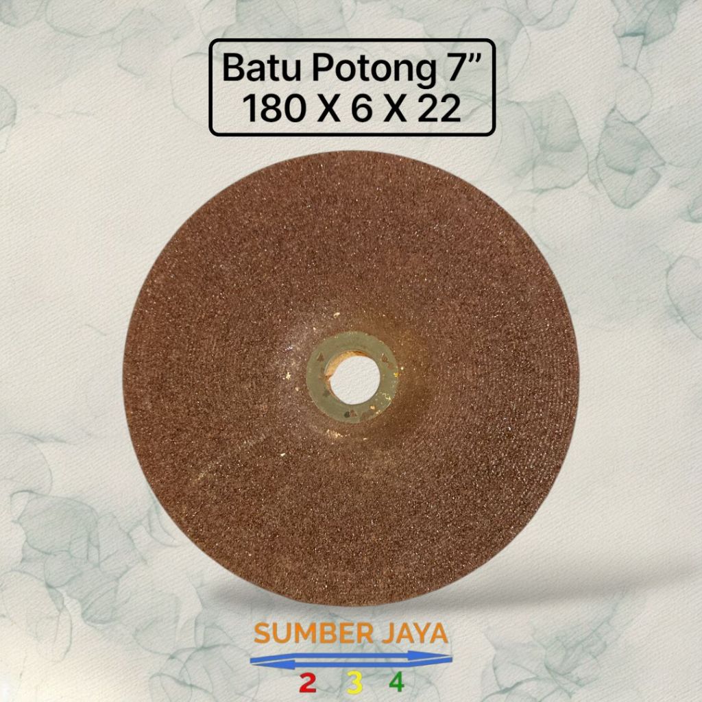 Batu Gerinda Potong 7"Inch 180 X 6 X 22 | Mata Batu Potong Gerinda 7 Inch
