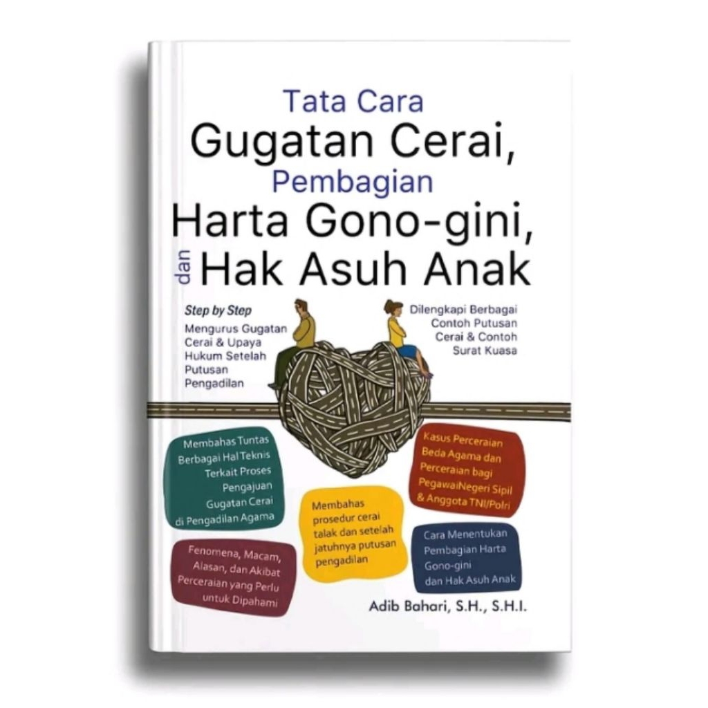 Buku Tata Cara Gugat Cerai Pembagian Harta Gono Gini, Dan Hak Asuh Anak