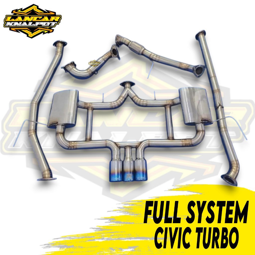 Knalpot Full System Civic Turbo