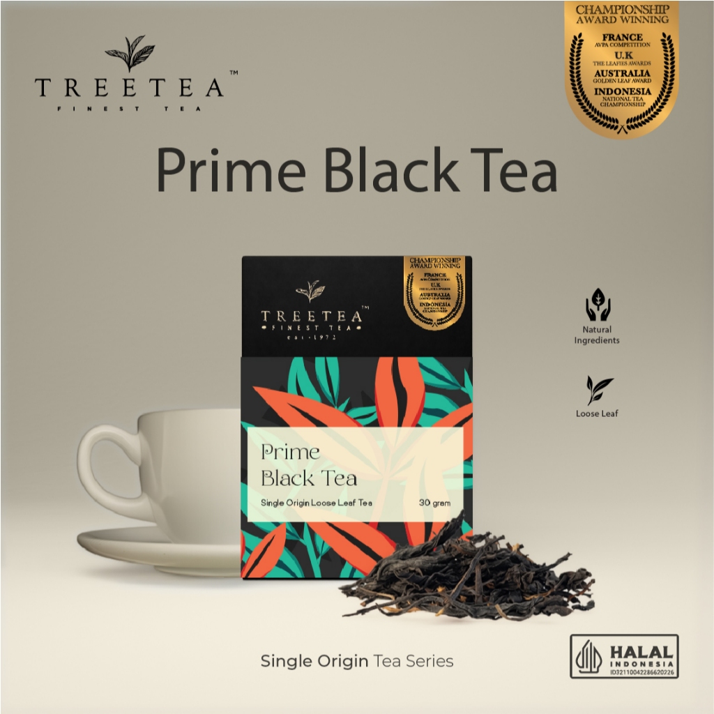 TreeTea - Prime Black Tea Artisan Tea Premium (Loose Leaf 30 Gram) | Teh Hitam Premium
