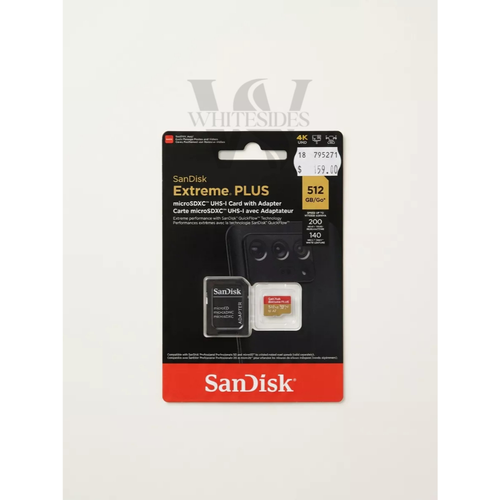 512Gb - Sandisk Memory Card Extreme Pro Plus 1Tb 2Tb 256Gb 128Gb Camera Kacamata Speaker Headphone H