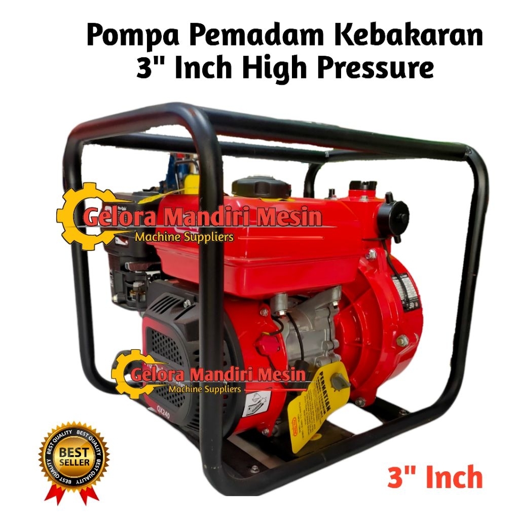 Mesin Pompa Pemadam kebakaran 3 Inch High Pressure Alkon Pemadam