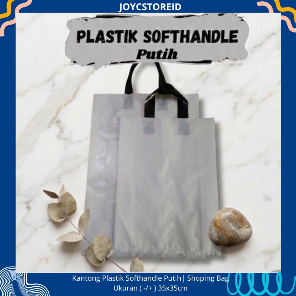 Kantong Plastik Softhandle Putih Banyak Ukuran isi 50 | Tas Plastik| Shopping Bag