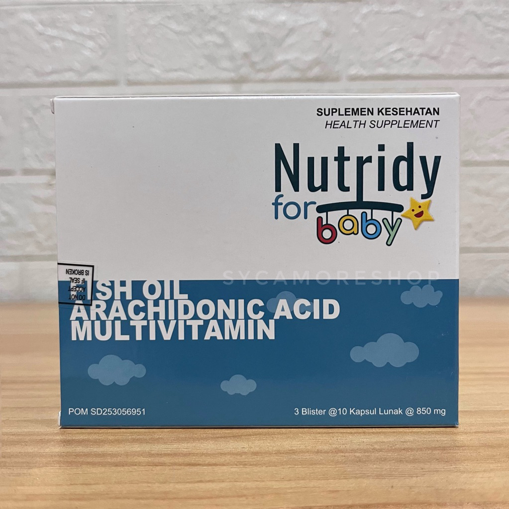 Suplemen Vitamin A D E dan DHA untuk Anak, Kemasan Box Isi 30 Kapsul Lunak