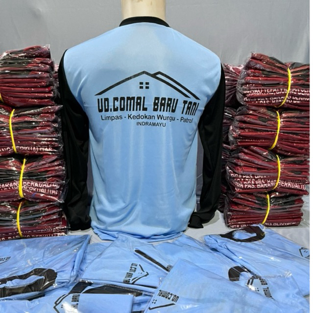 Kaos promosi + saku depan kaos pertanian kaos proyek free sablon