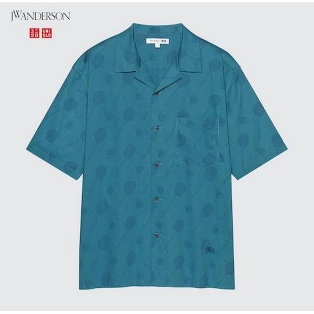 Kemeja Kasual Pria UNIQLO JW ANDERSON Badminton Edition