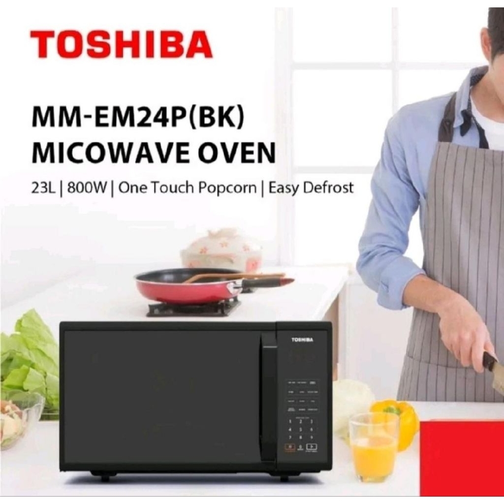 Microwave Toshiba MM-EM24P(BK)Microwave Toshiba Solo series touchscreen