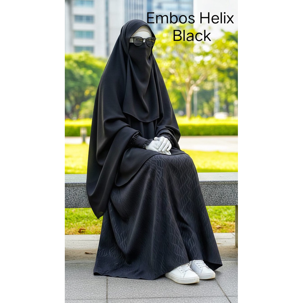 Gamis  Wolfis Forzaleta Embos premium set khimar