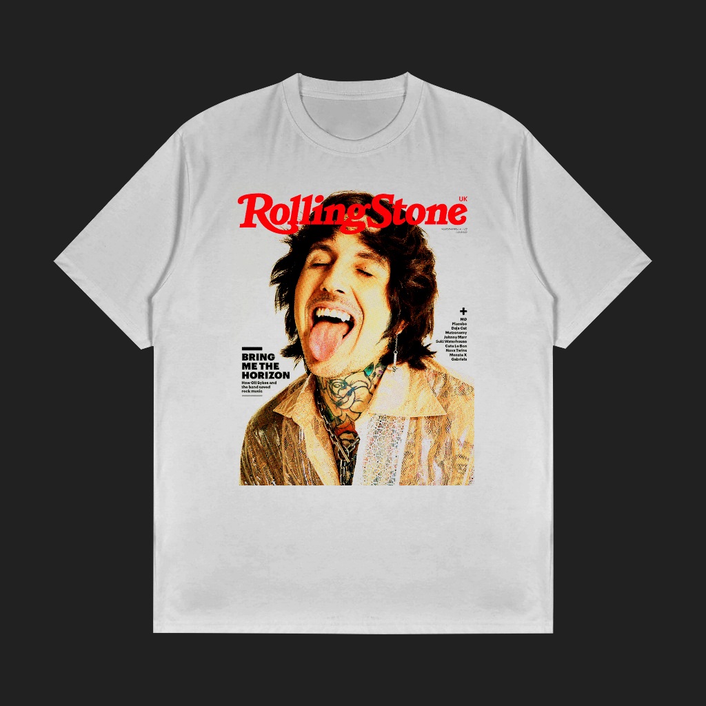 T-Shirt/Kaos/Baju BMTH Oliver Sykes Rolling Stone Magazine