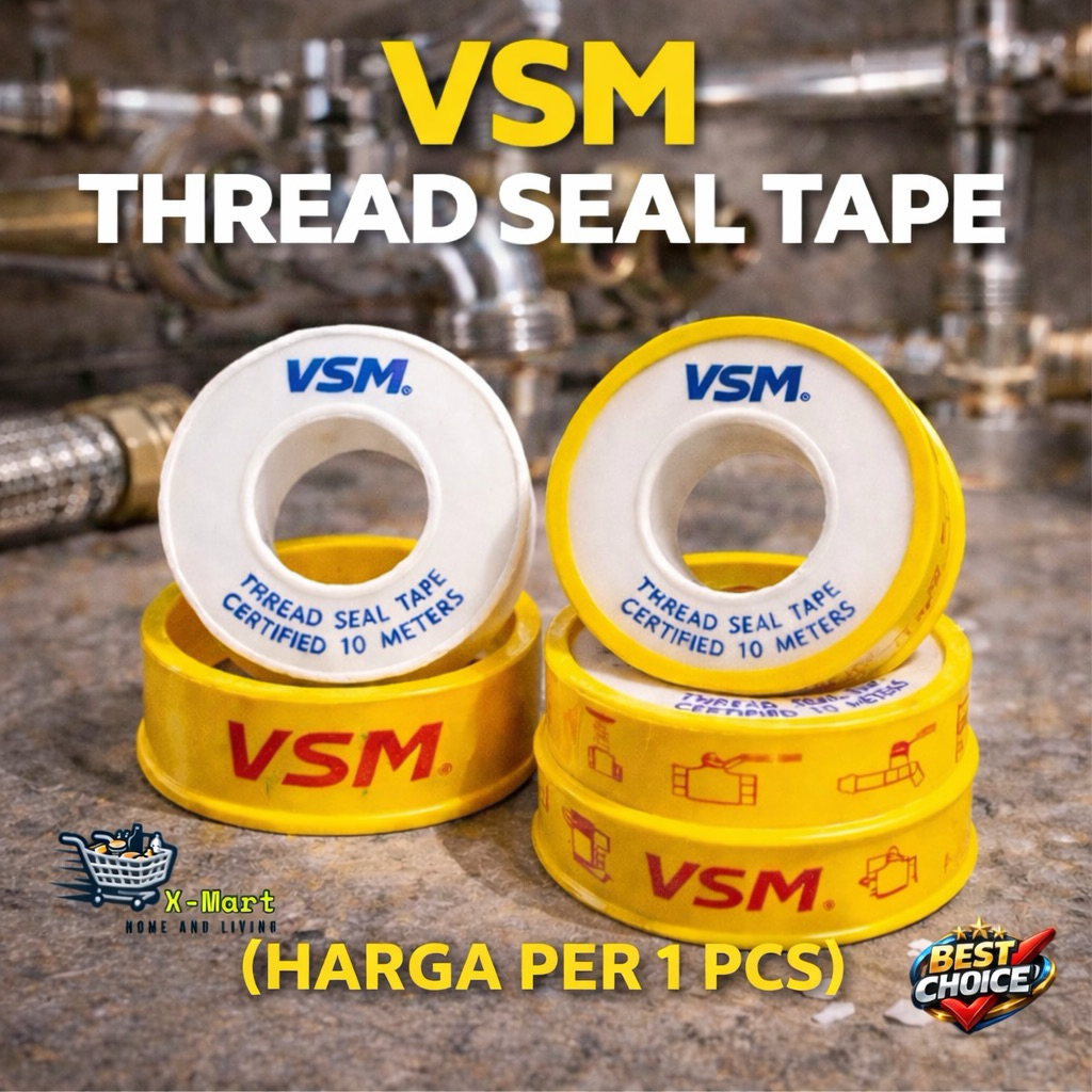 X-MART SEAL TAPE (HARGA PER 1PCS) SEAL tape PIPA seal tape GAS teflon tape pipa teflon seal tape thr
