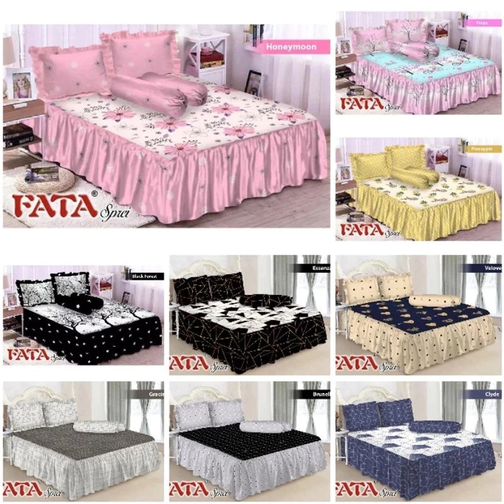FATA - Sprei Rumbai / Seprai Rumbai FATA Ukuran QUEEN 160x200