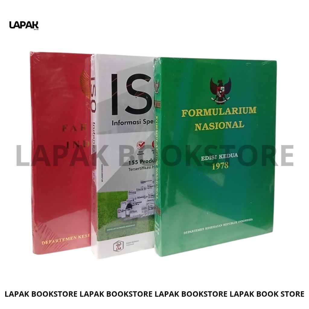 PAKET 3 BUKU FARMASI : FI 3, ISO OBAT DAN FORNAS TERMURAH.
