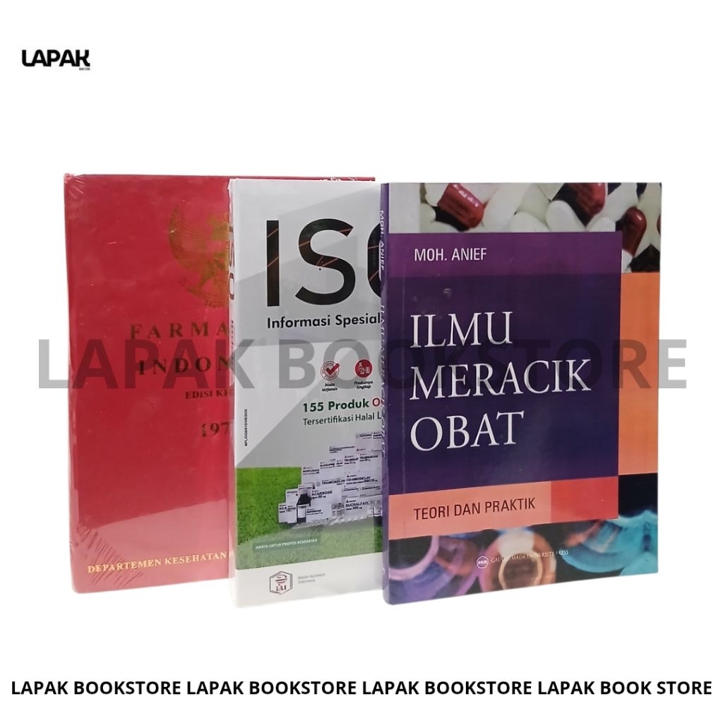 PAKET 3 BUKU FARMASI : FI 3, ISO OBAT DAN IMO .