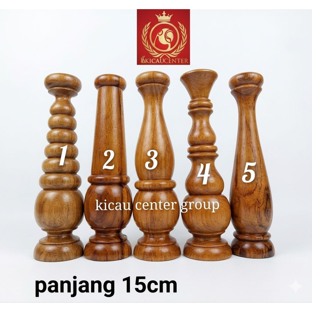 PION PLECI PANJANG KAYU JATI PERNIS
