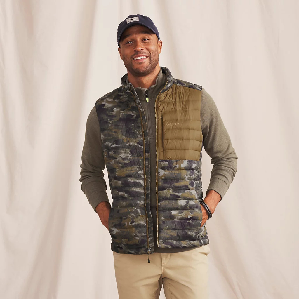 Orvis Drift Vest for Men Outdoor Vest Original Pria Comfortable & Durable