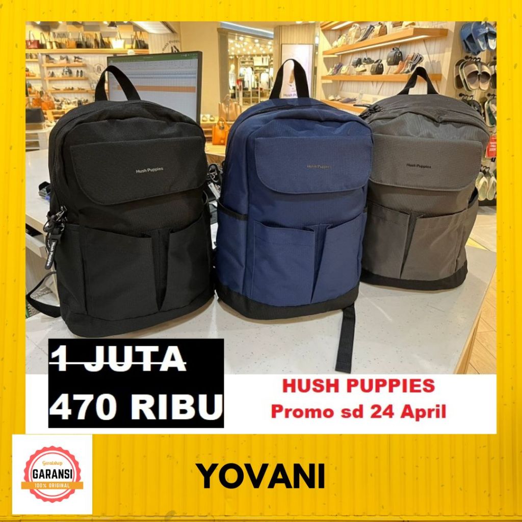 Tas ransel backpack Hush Puppies SUNNY sale original 100%