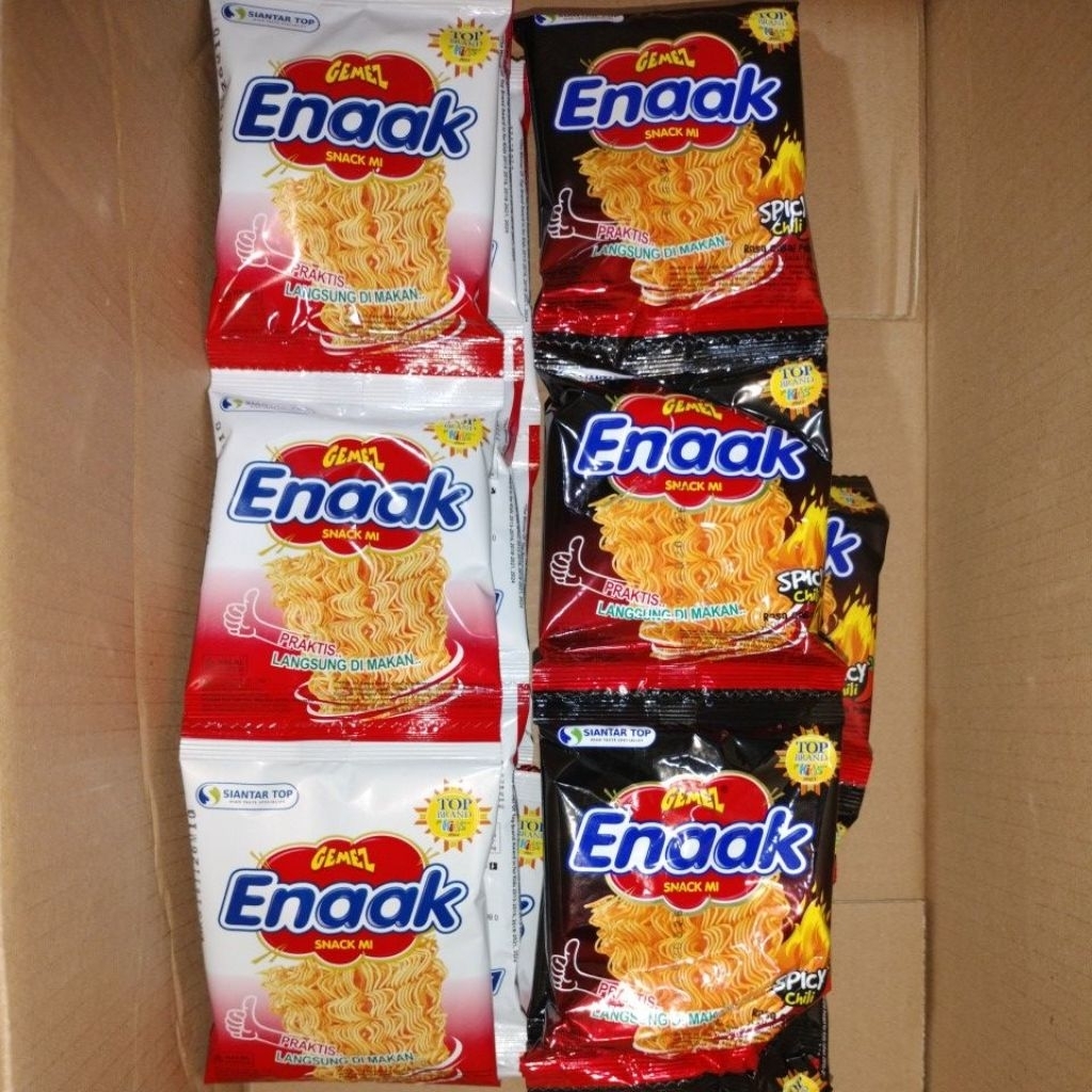 Gemez Enaak snack mie Siantar top