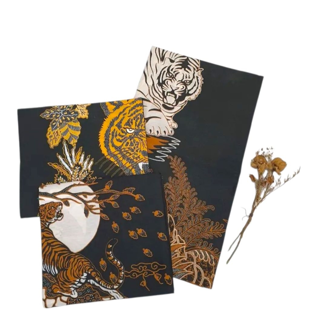 Batik Motif Macan Harimau Kain Premium Lembut Cocok Kemeja Dress Rok