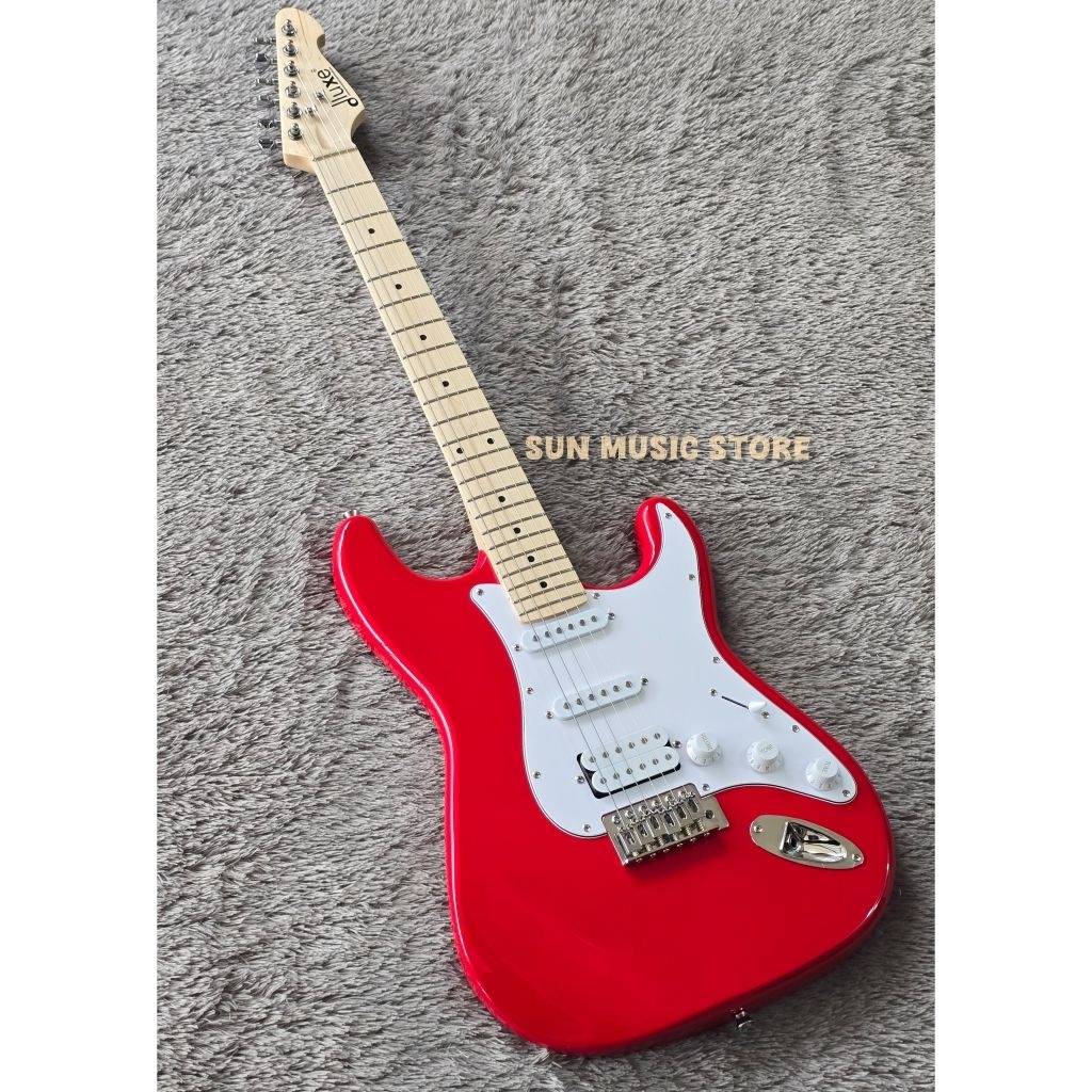 Gitar Elektrik Dluxe DS100-RD - Gitar Dluxe DS 100 RD - Gitar Elektrik Dluxe Stratocaster Original