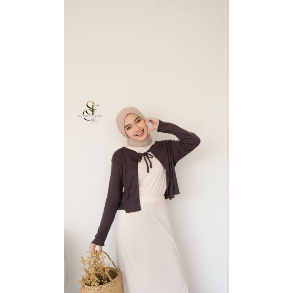 Sopiahhijab - Gia cardigan Outer korean style minimalis Big size jumbo
