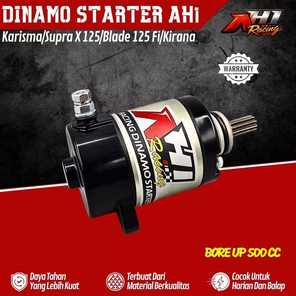 AH1 DINAMO STARTER BORE UP 500CC KPH KHARISMA SUPRA X 125 BLADE 125 Fi KHARISMA KIRANA WAVE 125 BORE