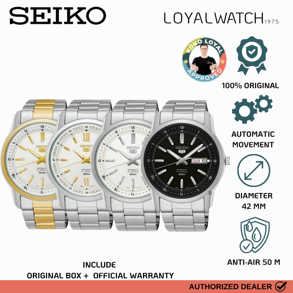 Jam Tangan Pria Seiko 5 SNKP SNKP09K1 SNKP11K1 SNKP15K1 SNKP14K1 Stainless Steel Original Garansi Re