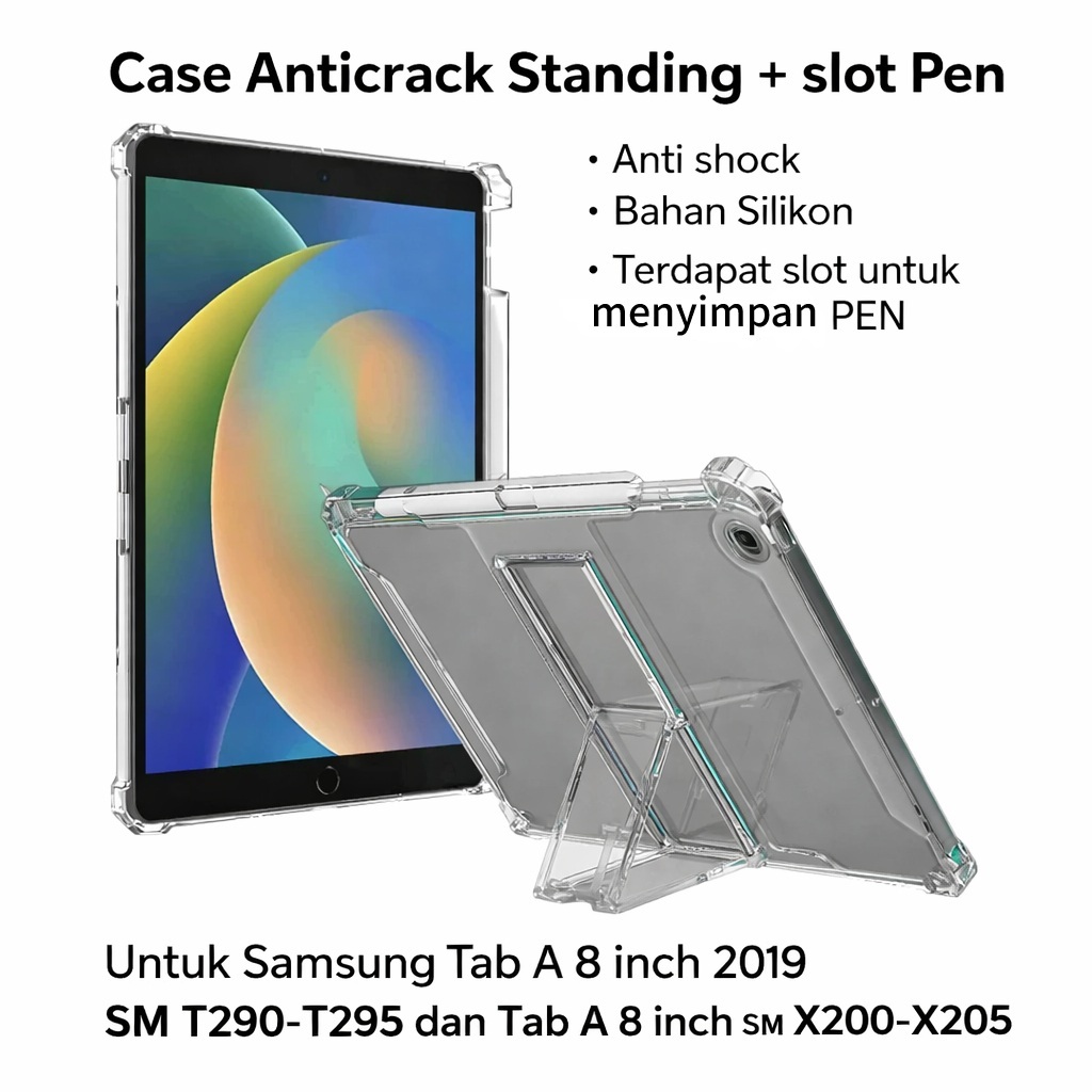Case Anti crack Samsung Tab A8 / case samsung tab a8  Silikon samsung tab a8 / casing samsung tab a8