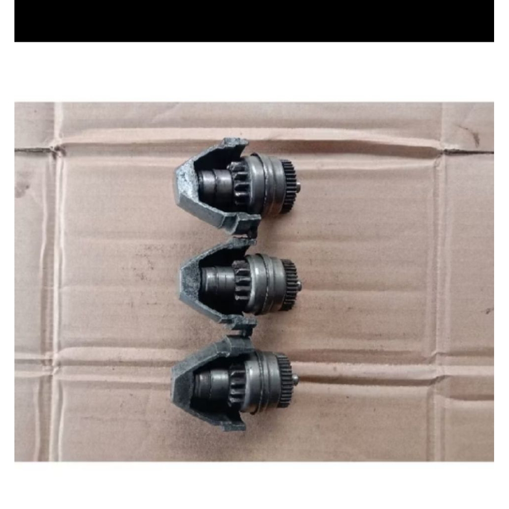 PINION STATER SET HONDA BEAT KARBU/BEAT FI K25/SCOOPY KARBU/SPACY SECOND ORIGINAL