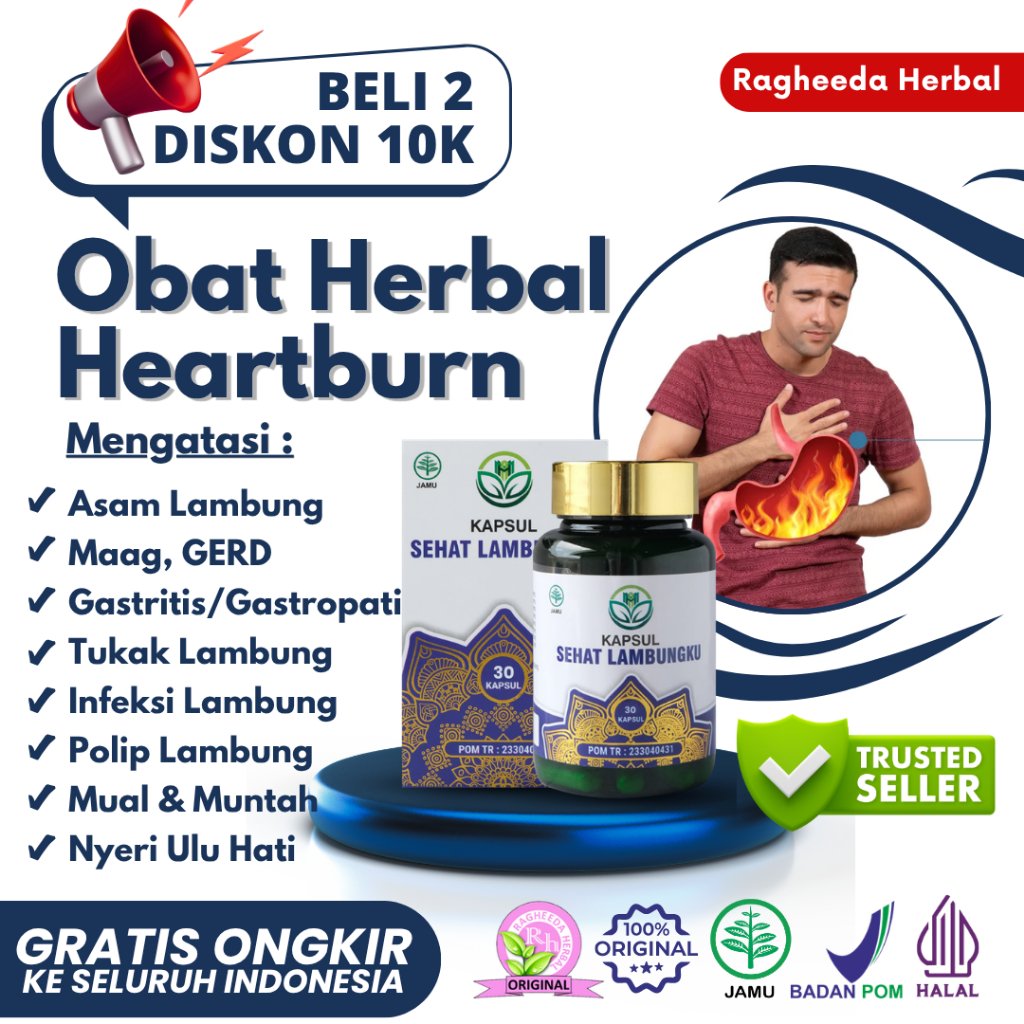 Obat Asam Lambung, GERD Kronis, Tenggorokan Panas, Dada Terbakar, Heartburn, Sesak, Batuk Karena Asa