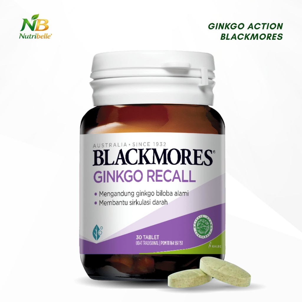 Blackmores Ginkgo Action 30 Tablet - Vitamin Otak & Daya Ingat