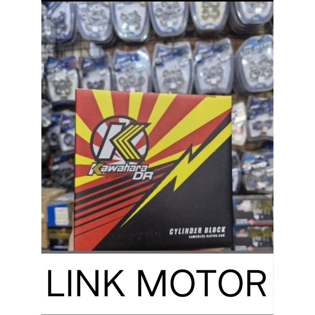BLOCK BLOK CYLINDER YAMAHA MIO SMILE SPORTY NOUVO FINO KAWAHARA 54.5 MM SET RING SEHER KOMPLIT PAKIN