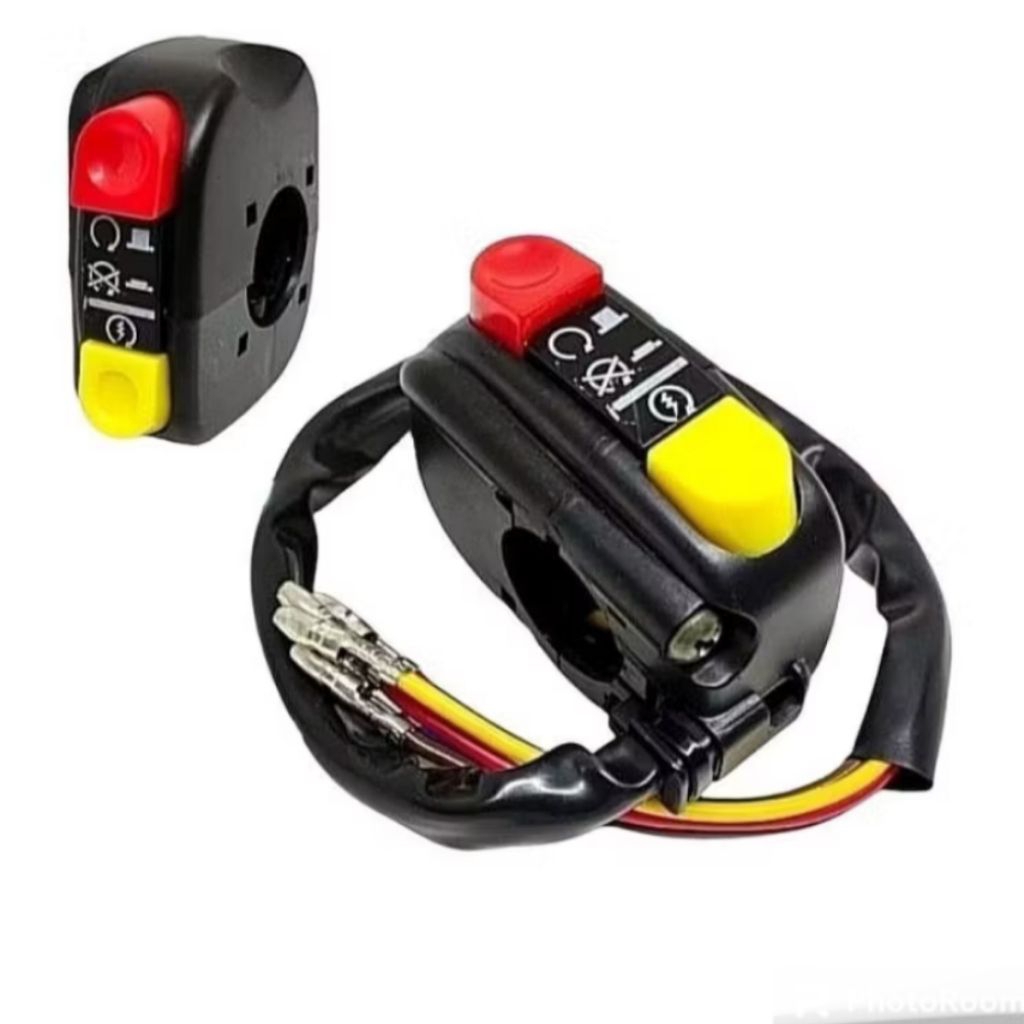 Saklar On Off Lampu Plus Starter - Saklar Kanan Motor On Off Starter Universal Motor