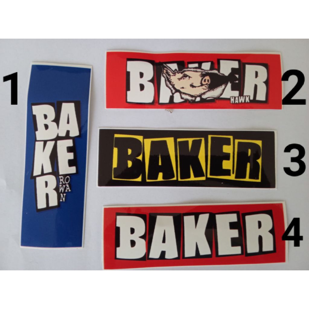 Sticker Vinyl Deck Fingerboard Tech deck Blackriver Baker Primitive Santa Cruz