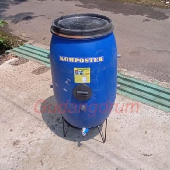 Tong Komposter 120 Liter Free kaki /sampah organik/pupuk/Tong plastik HDPE