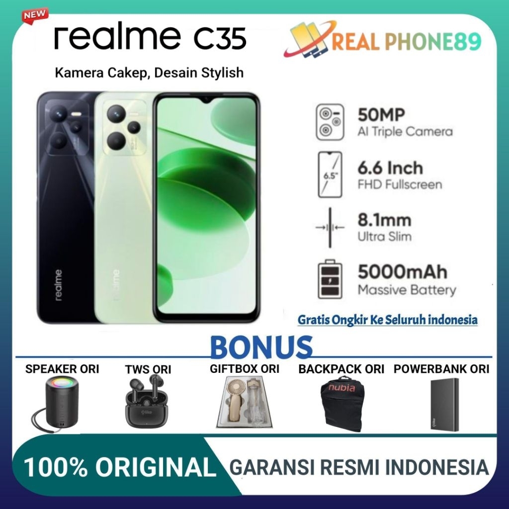 REALME C35 GARANSI RESMI REALME INDONESIA