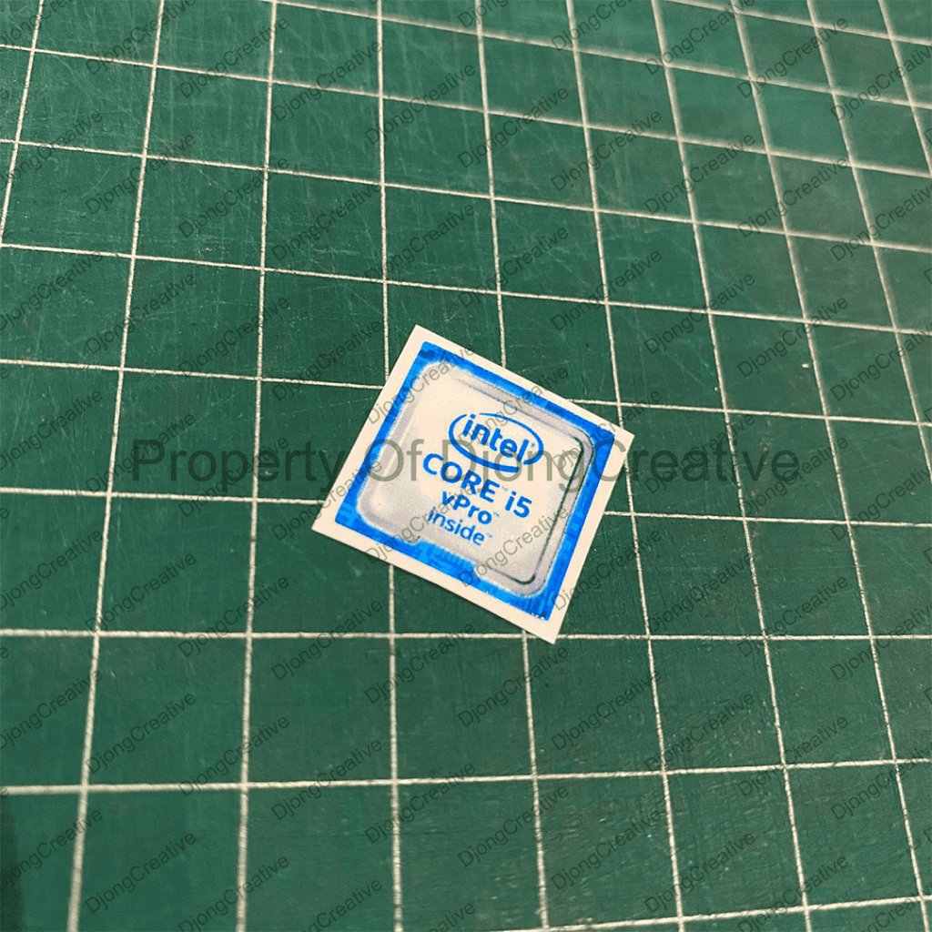 Stiker Intel Core i5 VPro Blue