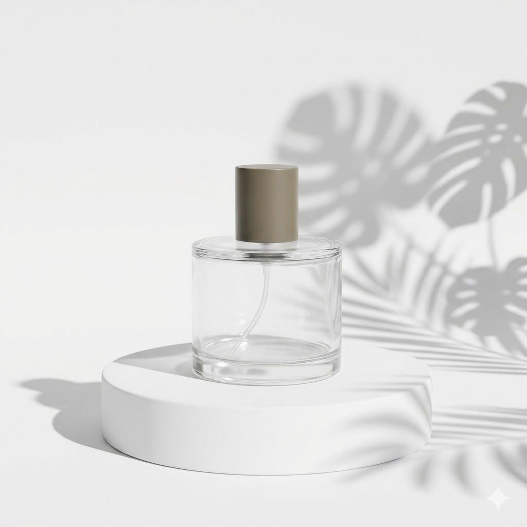 botol parfum marc j 50 ml tutup abu kecil spray putar botol lucu elegant tebal kaca mewah exclusive