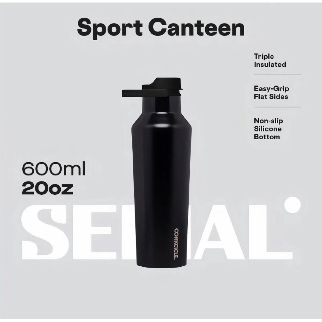 preloved | tumbler corkcicle - black