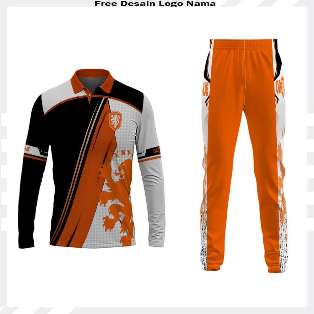 BAJU SETELAN KAOS POLO JERSEY SUPPORTER CONTINGENT BELANDA FULLPRINT TERBARU