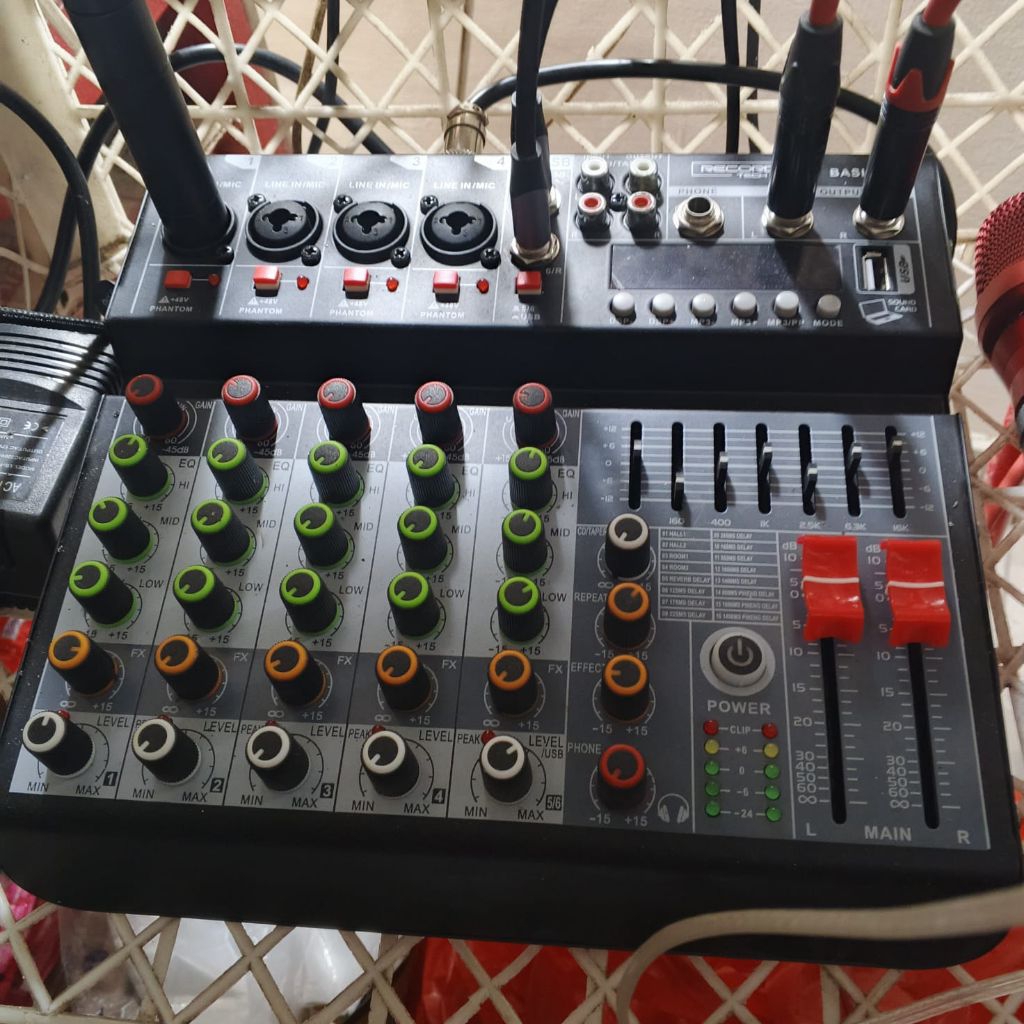 mixer audio recording tech basic 6