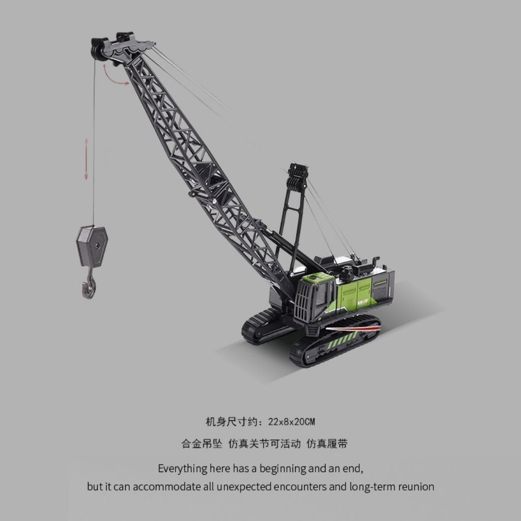 Mainan anak crawler crane dan tower crane