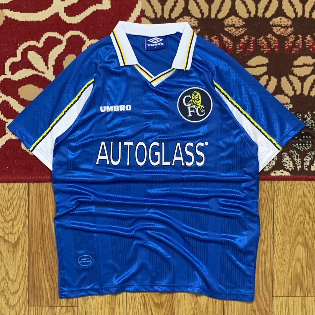 JERSEY VINTAGE CHELSEA STAMFORD BRIDGE SERIES HOME KIT 1997/98 SIZE L | JERSEY VINTAGE 90's CHELSEA 