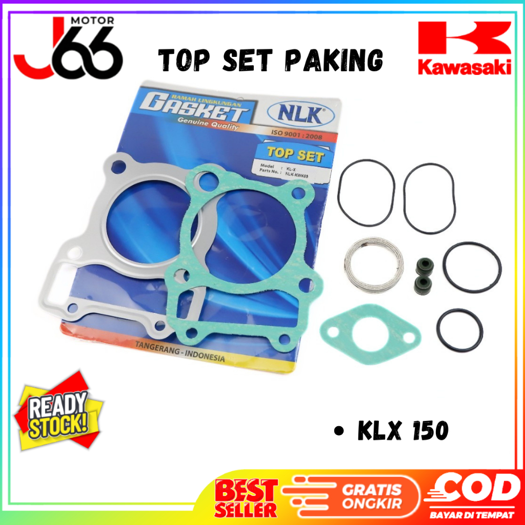 Top Set Paking Blok kawasaki KLX 150 Asli