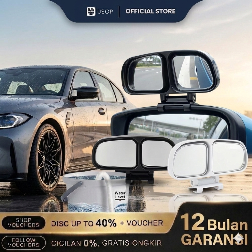 Spion Mobil Kiri Blind Spot Parking Mirror 1 PCS