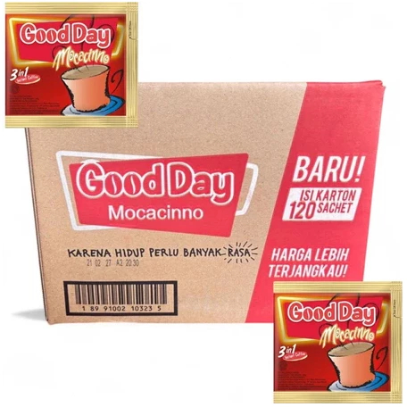Kopi GoodDay Mocacinno Kemasan Sachet 20g 1Dus @120pcs 12x10