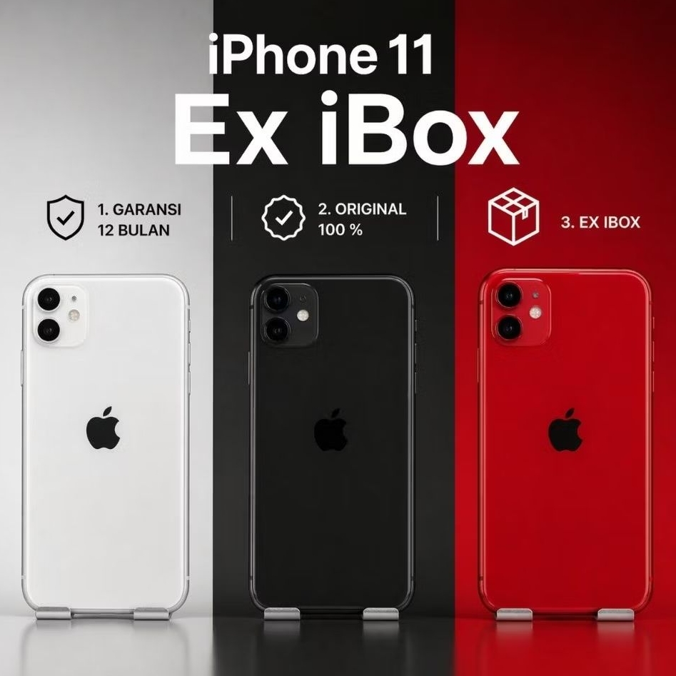 iPhone 11 | Second ex iBox Fullset Like New | Original 100% | Bergaransi 12 Bulan