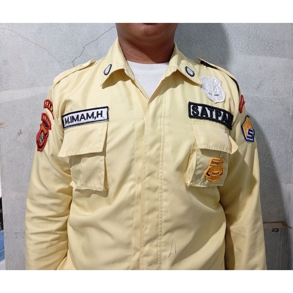 baju satpam pdl bahan GAIA