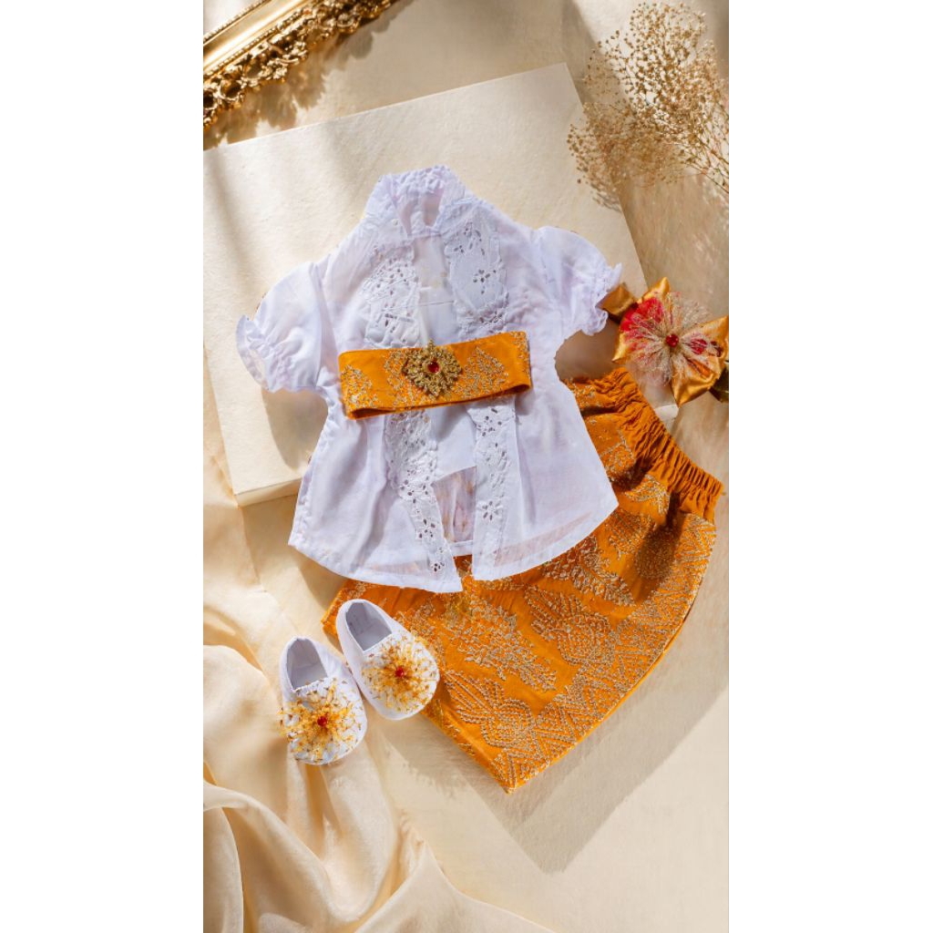 Set kebaya adat bali anak  FREE Sepatu | kamben bali | set adat anak