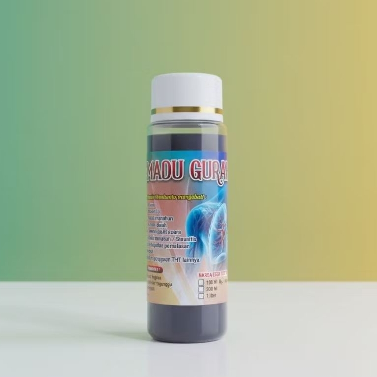 Madu Gurah Tridaya Original – Obat Batuk Herbal Alami – Redakan Tenggorokan Gatal & Sesak Nafas