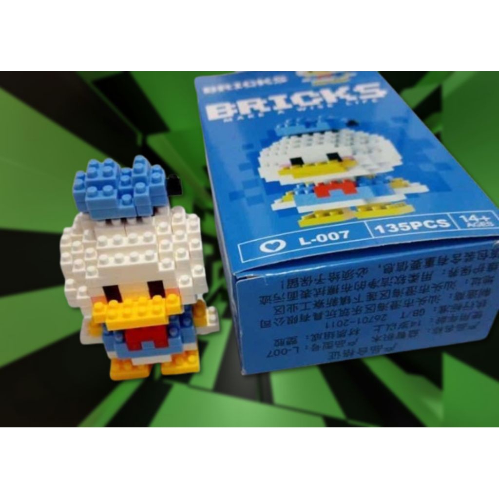 LEGO BRICKS BALOK SUSUN KARAKTER LEGO SUSUN Cinnamoroll Donald duck